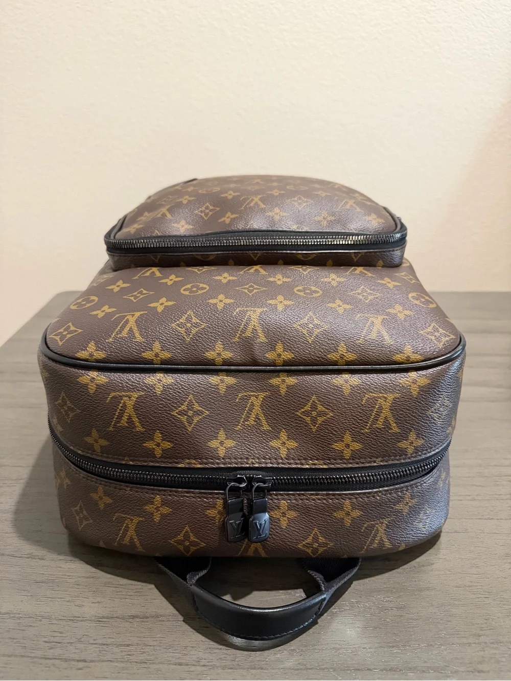 Louis Vuitton Monogram Canvas Brown / Gold Backpack